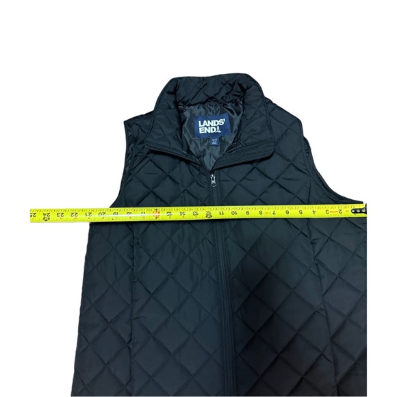 Lands’ End Black Quilted Vest - Women’s Large/Tall (L/T) - Picture 4 of 6